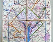 Washington D.C. Map Coasters