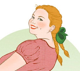 Peaches - 5x7 archival pinup print