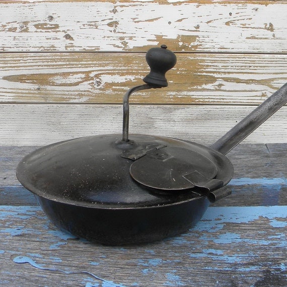 RESERVED Rustic vintage coffee roaster French country by lapomme