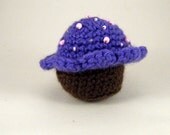 Mini Crochet Cupcake with Pink Sprinkles
