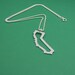 CALIFORNIA STATE NECKLACE Individually handmade sterling silver necklace