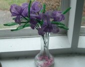Purple French Beaded Iris