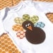 6-9mos Polka Dot Turkey onesie- longsleeve