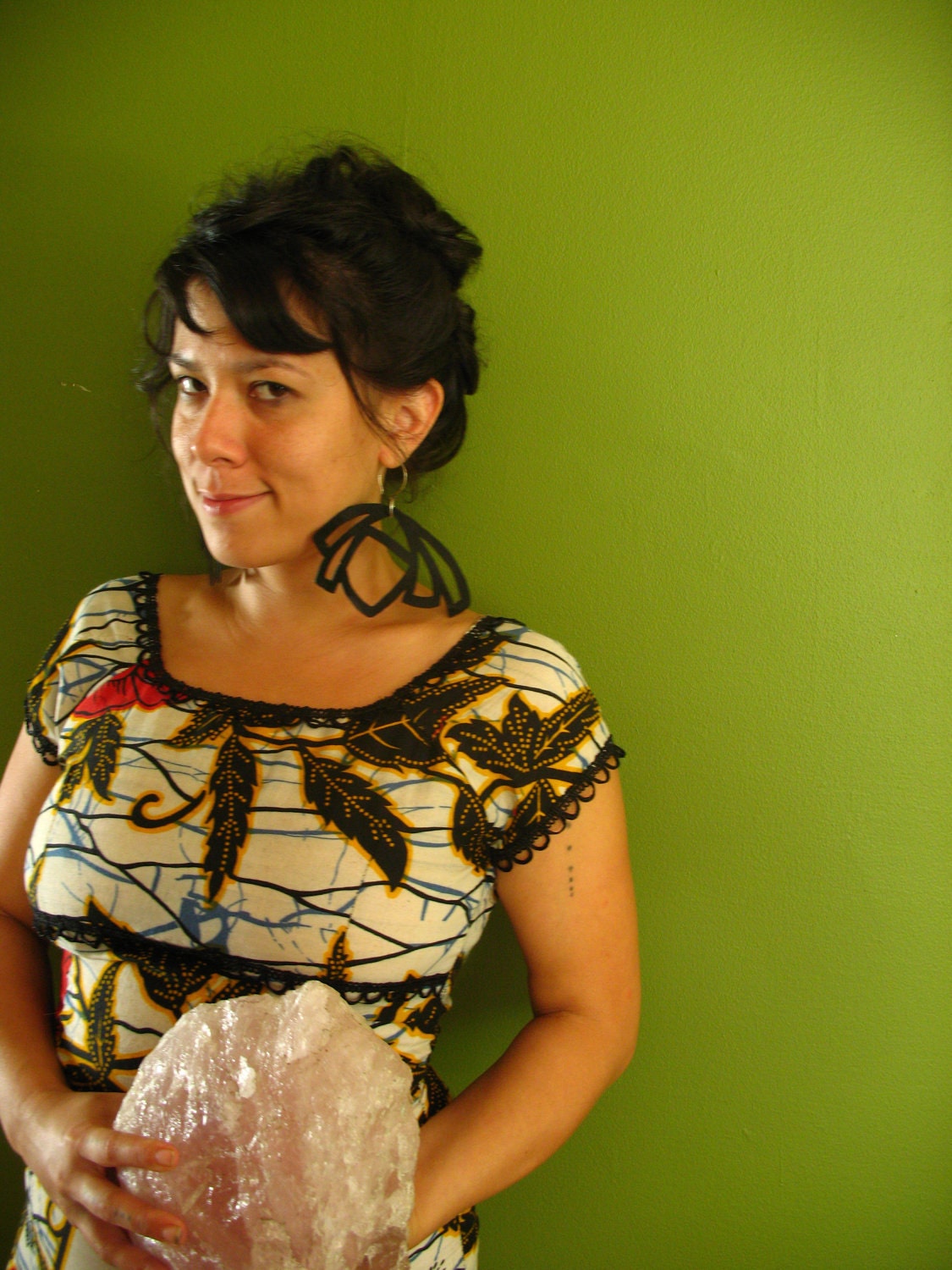 Reincarnated Records Wave Earrings