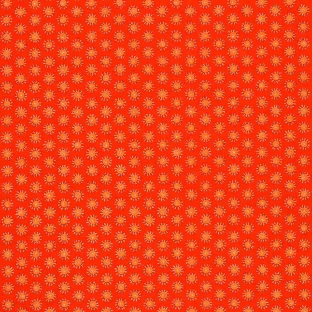 Chiyogami or yuzen paper - bollywood, persimmon, saffron and gold, 9x12 inches