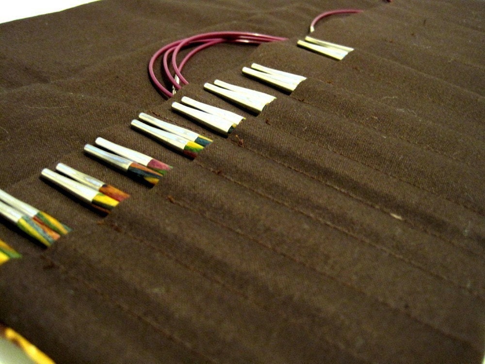 interchangeable knitting needle organizer - matryoshka