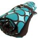 dpn knitting needle organizer - teal circles