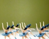 Little Blue Ballerinas-Signed Digital Print