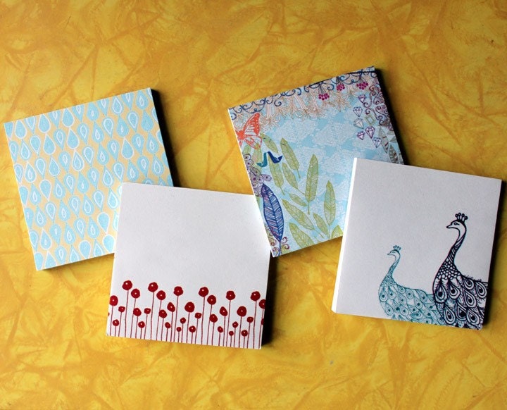 Sticky Notes-4 pads in 4 designs
