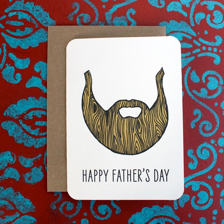 happy father's day-beard and lumber dad