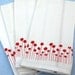 Set of Two Screen-printed Dish Towels with Red Poppies