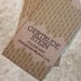 Patterned Calling cards on Kraft-Vertical