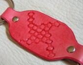 Red pinwheel key fob