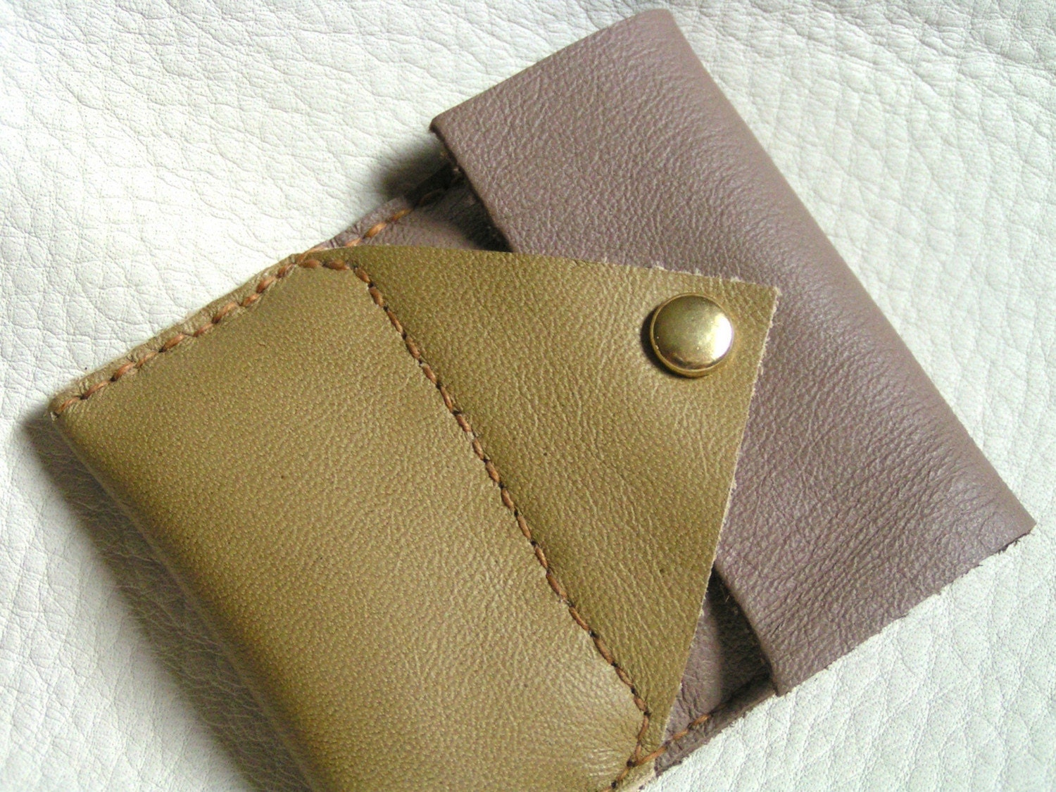 Brown and mustard small case