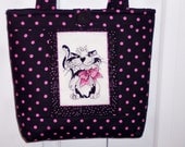 Loralie Fancy Cat Kitten Lovers Handmade Tote Bag Purse 2