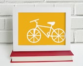 5x7 - Bicycle - Modern Art Print