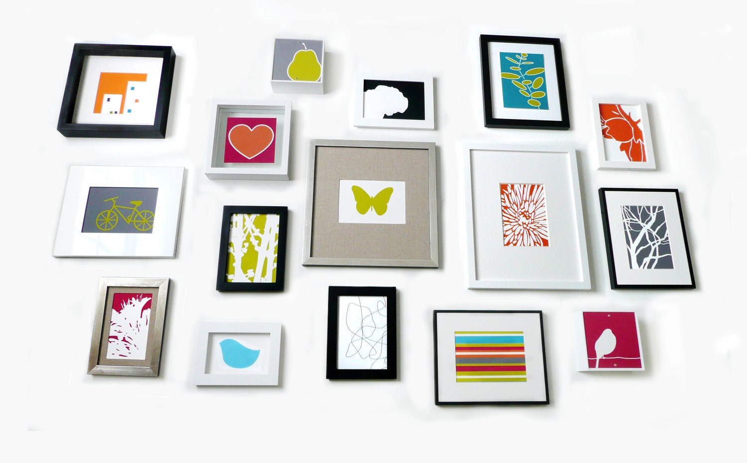 Set of 5 5x7s - The Loft Collection - Modern Art Prints