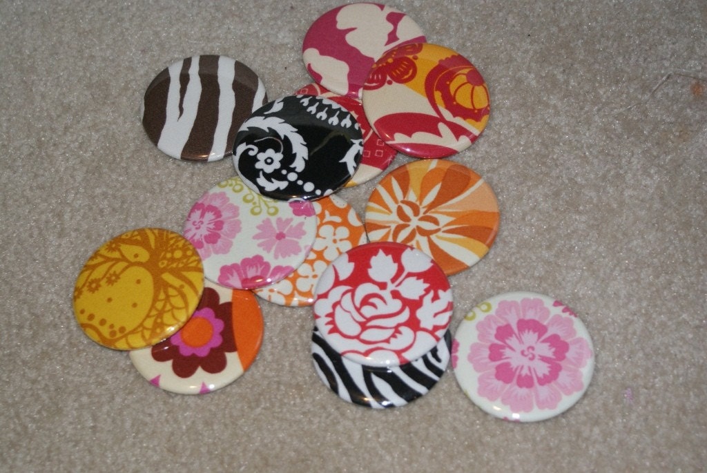 Pack of 5 Fabric Covered Pocket Mirror 2.25 inches