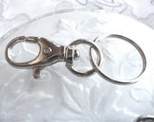 Swivel Clip - 20 pc - Key Chain - Snap Hook - Lanyard Kit - Silver Toned - Iron