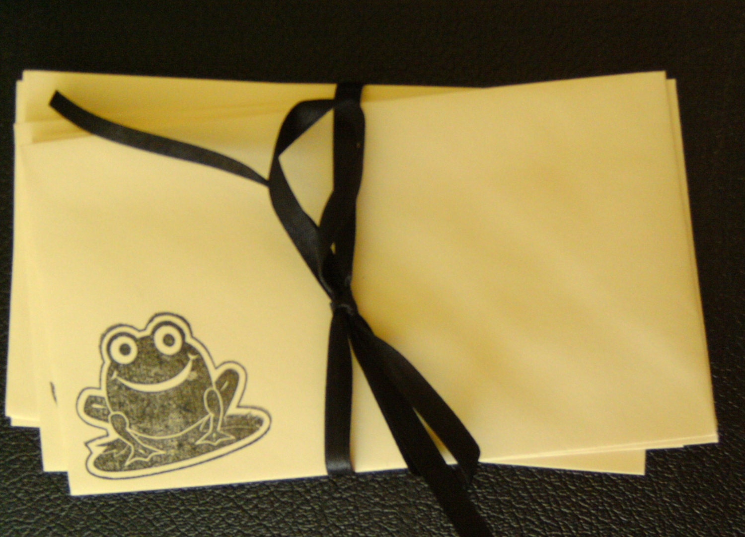 Envelopes with Frog Hand Stamped Set of 10  - Fits 3 x 5