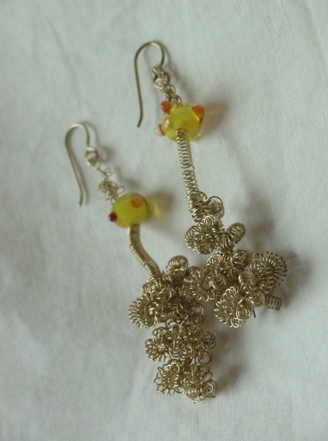 Gold Spring Earrings