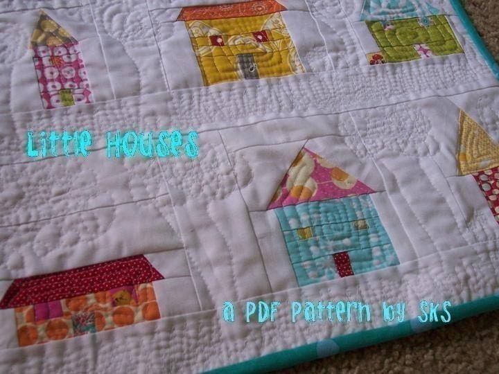 Little Houses Quilt Blocks PDF Pattern