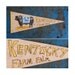 On SALE Free Shipping Kentucky Farm Fair Wooden Pennant, Summertime Home Accent, Original Screenprint on Wood