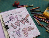 printable PDF DIY love letters art journal for the one you love on Valentine's day