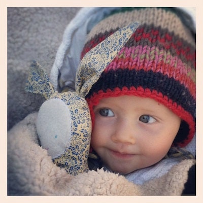 josie (or joey) bunny PDF : pattern and instructions to make a soft bunny toy with a skirt