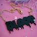 Black BLOOD Acrylic Necklace