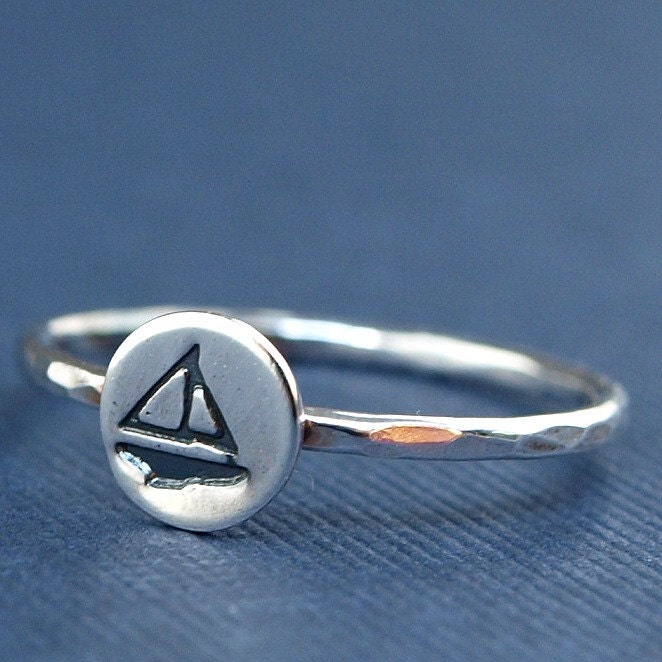 Little Sterling Silver Sailboat Ring