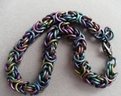 Variegated Titanium Byzantine Bracelet