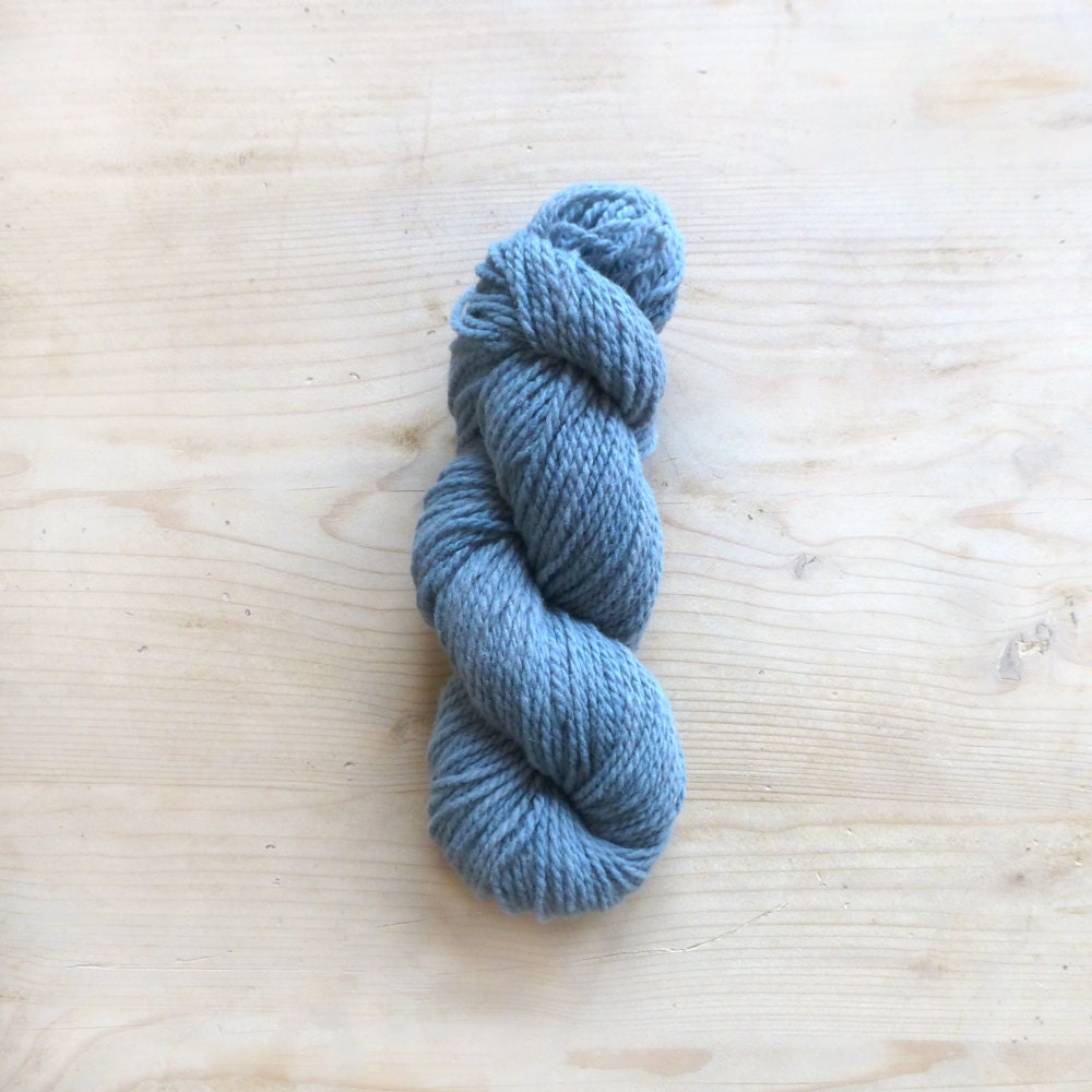 Beach Ball Blue - merino knitting / crochet Vermont farm yarn, naturally dyed with traditional indigo