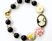 Black Cameo Bracelet