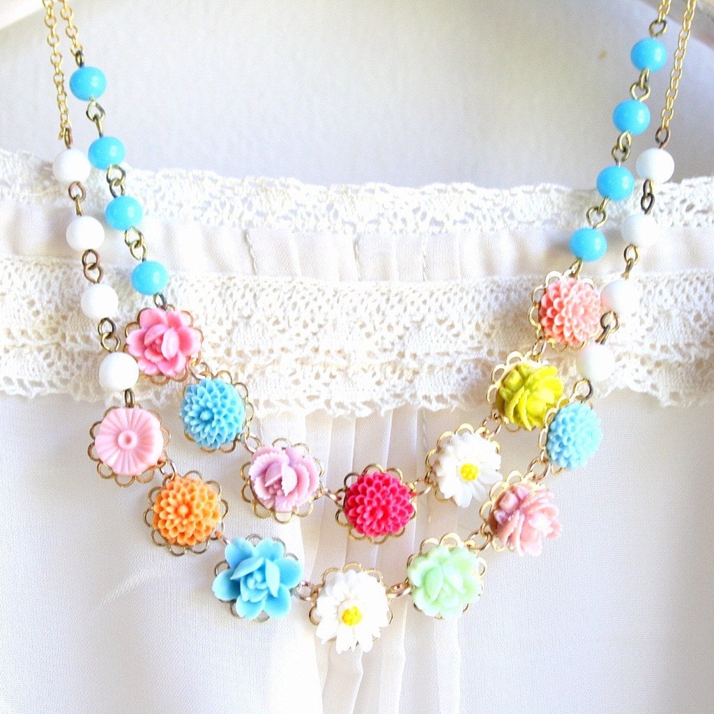 Chelsea Garden Double Floral Necklace