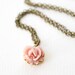 La Petite Rose Necklace in Blush