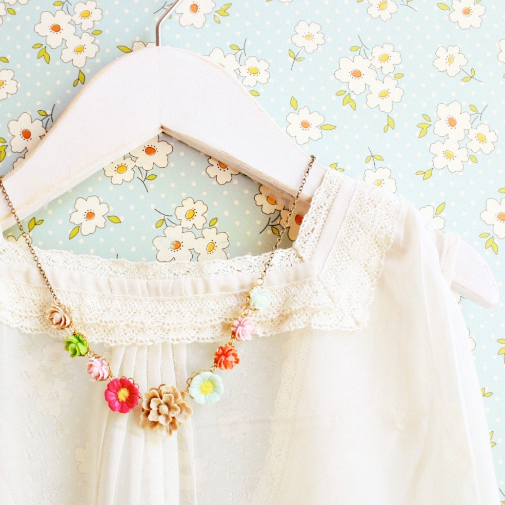 Posy Flower Statement Necklace