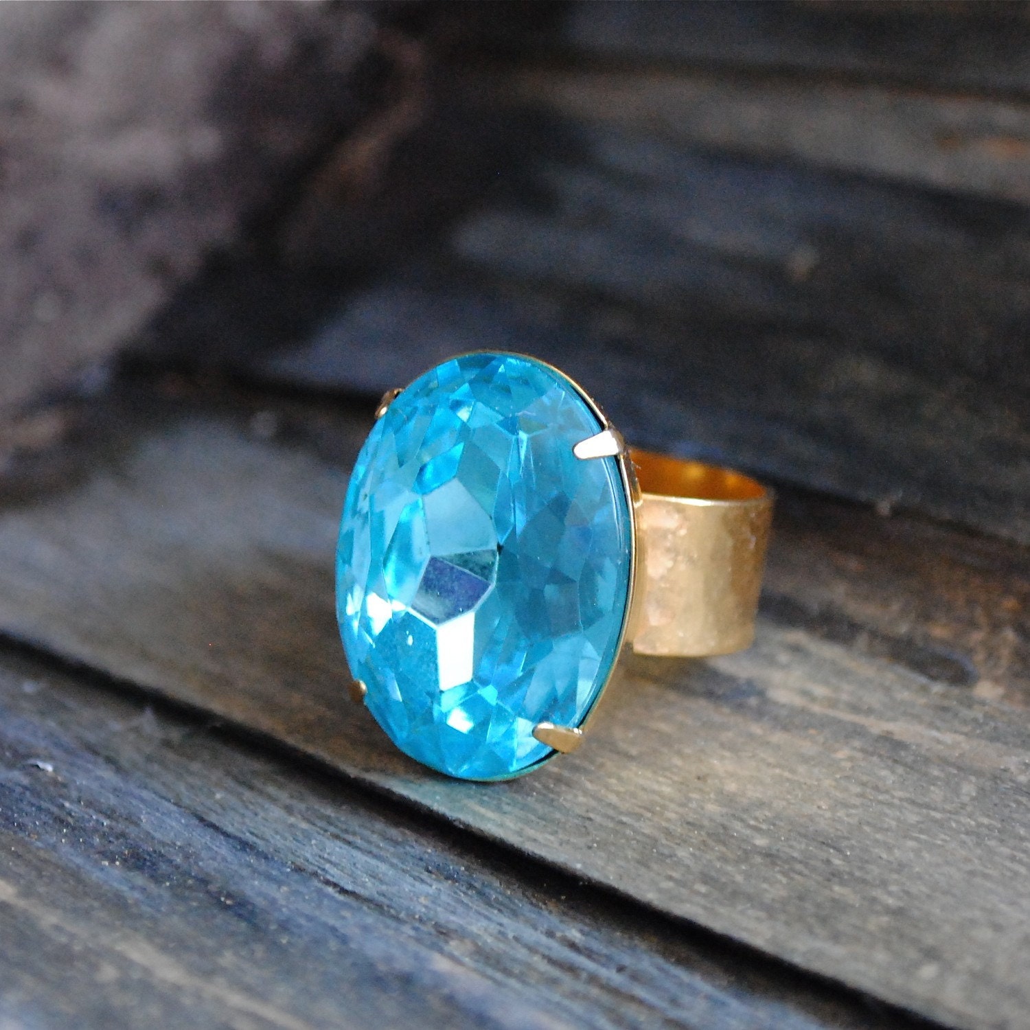 GLAM Ring - Aqua
