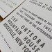 Block Letterpress Wedding Invitation - Marquee Poster (Sample Set)