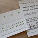 Block Letterpress Wedding Invitation - Marquee Poster (Sample Set)