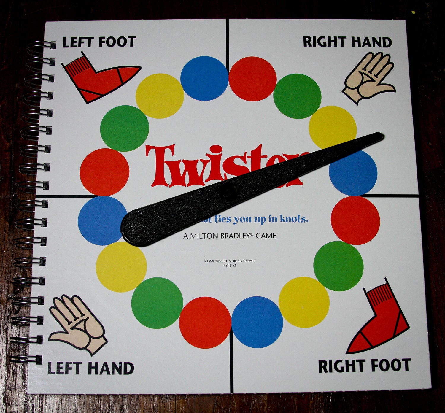 Twister Recycled Journal w/ Working Spinner