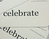 Celebrate flash cards