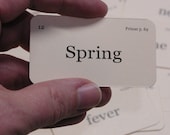 Mini Spring is sprung flash cards