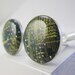 Recycled Circuit Board Cuff Links in Green and Lime