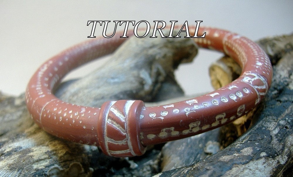 TUTORIAL - A Simply Perfect Bracelet - Polymer Clay Bangle Style Bracelet- PDF