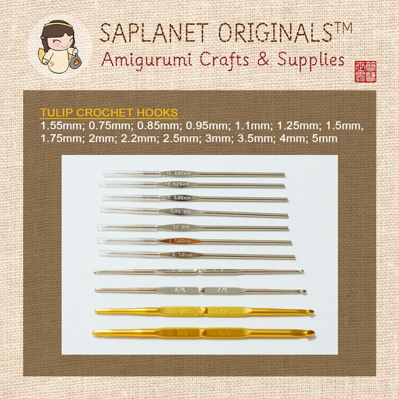 Tulip crochet hook set - 15 sizes