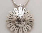 Sunflower Pendant made from Peace Silver Dollar
