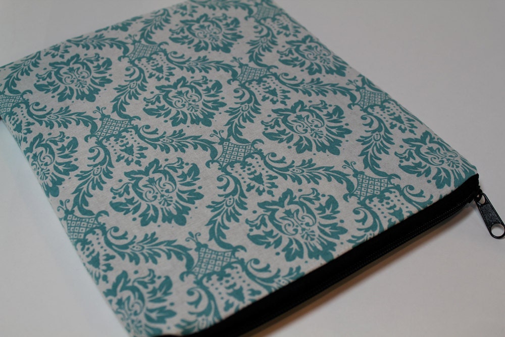 15 inch MacBook Pro Laptop Sleeve Case Cover - Padded and Water Resistant - Damask