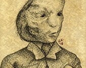 Elephant Man Portrait - Postcard