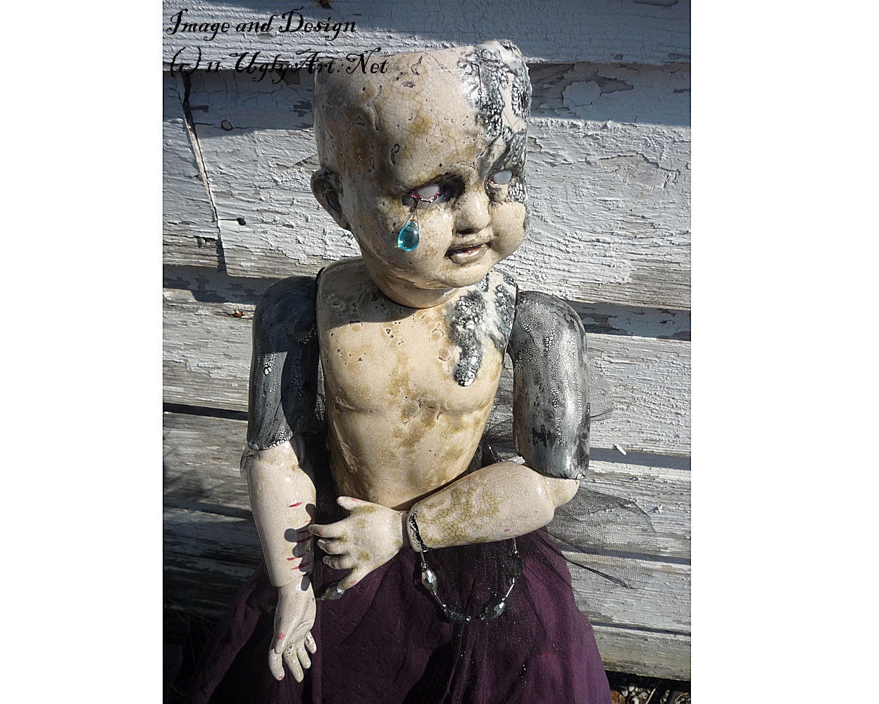 Zachariah,Struck Dumb Ball Jointed Handmade Art Doll By Ugly Shyla